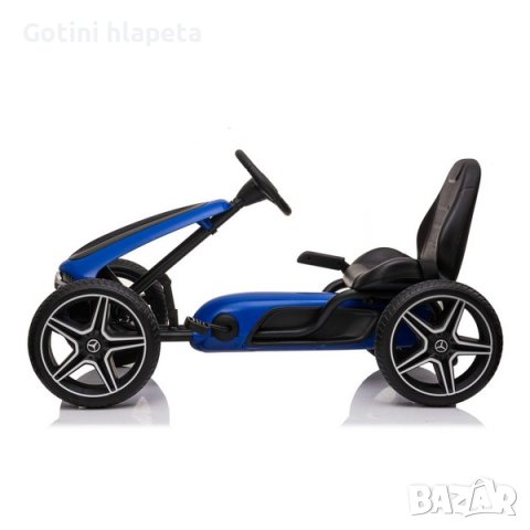 Картинг Mercedes Pedal Go Kart с меки гуми, лицензиран модел, снимка 4 - Други - 40756854
