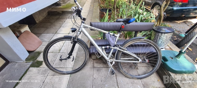 Немски алуминиев велосипед с пълно окачване 28''