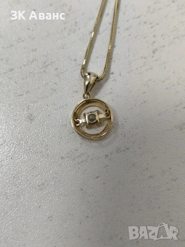 дамски златен синджир с висулка - 4,45гр. 14К, снимка 4 - Колиета, медальони, синджири - 53423848