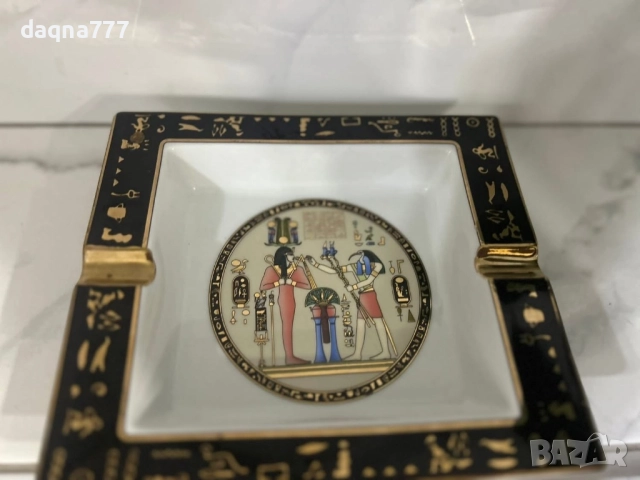 Великолепен пепелник с тема от египетската митология FM Фатхи Махмуд., снимка 17 - Антикварни и старинни предмети - 52822018