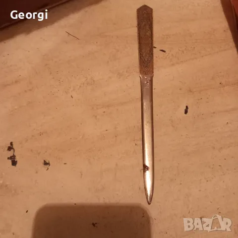 стар нож за писма, снимка 3 - Антикварни и старинни предмети - 49640800