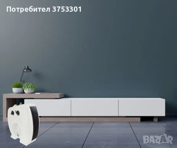 Мощна вентилаторна печка 3000W две позиции, снимка 4 - Отоплителни печки - 47787814