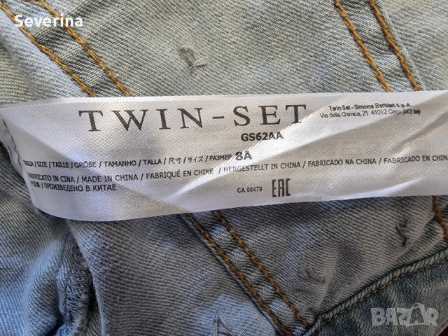 Twinset Simona Barbieri*Дънкено яке за 8 год., снимка 4 - Детски якета и елеци - 44924580