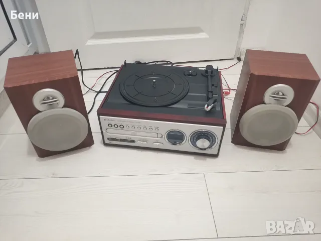 Продавам грамофон /радио/CD/USB с колонки, снимка 3 - Грамофони - 55942033