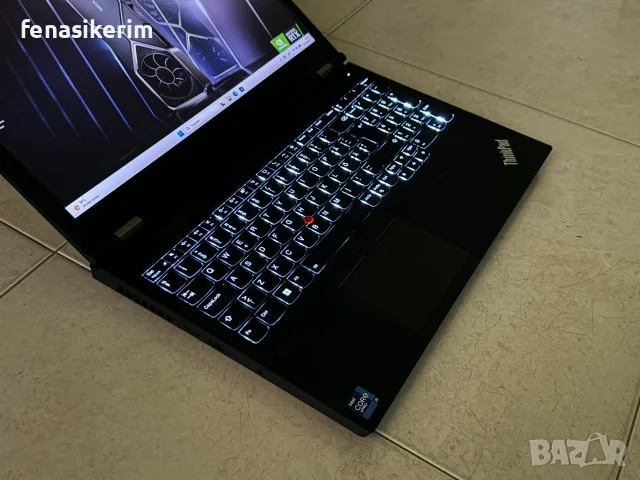 15.6' 4K UHD Core i9-11950H Lenovo ThinkPad T15G Gen 2 64GB DDR4/1000GB NVMe/Nvidia RTX 3080 16GB, снимка 6 - Лаптопи за работа - 55891365