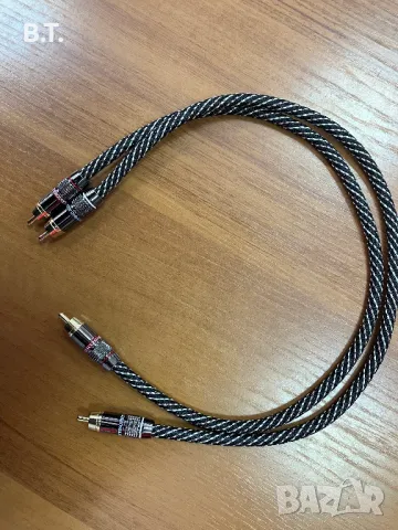 Interconnect RCA-RCA кабел позлатени чинчове, снимка 1