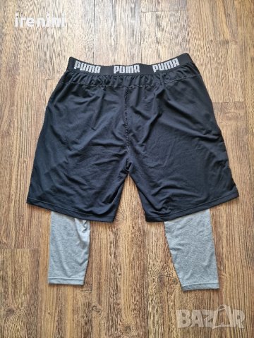 Страхотни мъжки къси шорти с клин голям размер  PUMA размер 2XL, снимка 5 - Спортни дрехи, екипи - 42589442