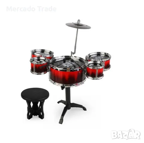 Комплект с барабани Mercado Trade, С табуретка
