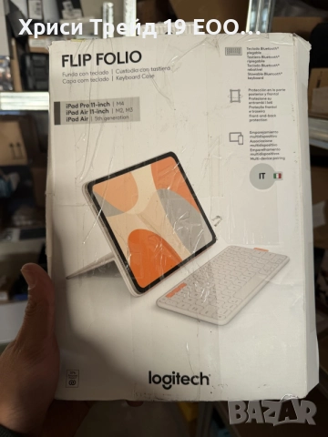 Logitech Flip Folio Калъф с Bluetooth клавиатура за iPad Pro 11 / iPad Air 11 / iPad Air 5th gen
