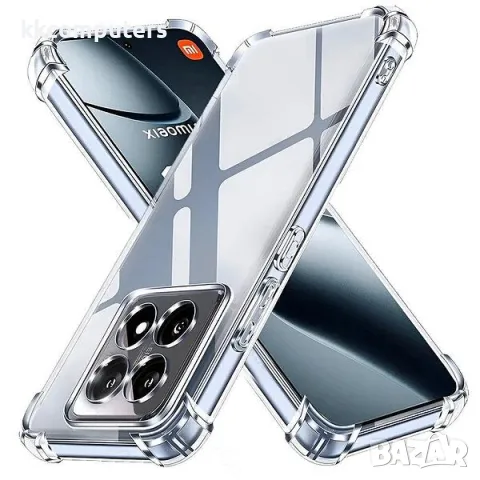Калъф силикон 100% прозрачен 2mm за Xiaomi 14T Pro Баркод : 3131965