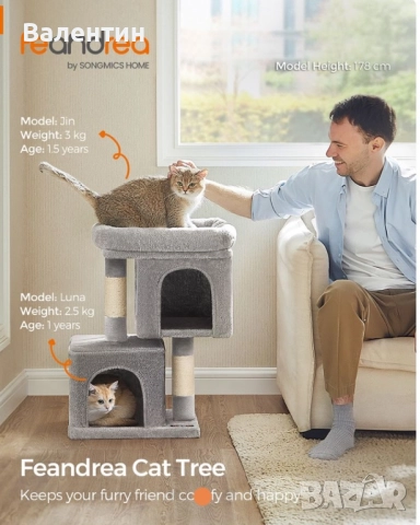 Котешко дърво 67см , снимка 2 - За котки - 52479952