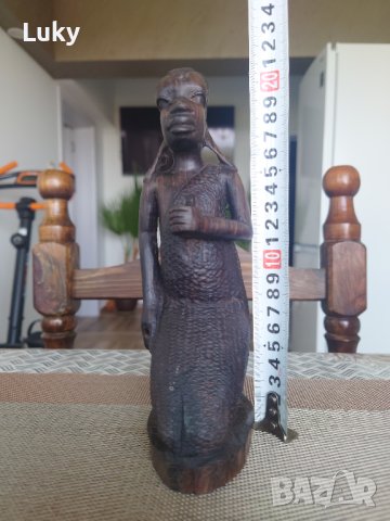 Африканско изкуство.Продавам красиви,старинни, статуетки.Обявената цена е за двете., снимка 4 - Други ценни предмети - 41632377