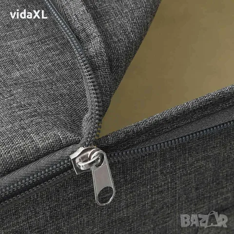 vidaXL Кутии за съхранение, 2 бр, текстил, 43x34x23 см, антрацит, снимка 9 - Кутии за съхранение - 56147024
