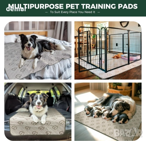 FXW Подложка за уриниране за кучета, която може да се пере, 74 см осмоъгълна (1 брой), снимка 6 - За кучета - 53826166