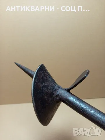 Стар Ръчно Изработен Инструмент За Правене На Дупки Свредло., снимка 4 - Антикварни и старинни предмети - 50038365