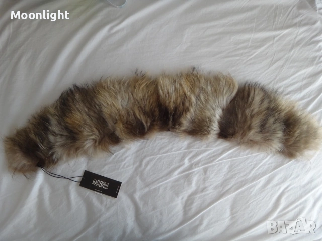 Нова италианска широка яка от лисица естествен косъм, снимка 4 - Шалове - 53140880