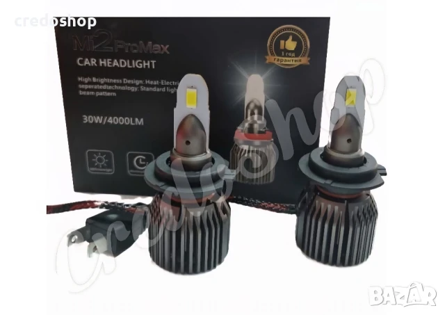 Нов модел диодни LED Promax крушки H1,H7,H4,H8 ,H11, HB3,9005,HB4 9006