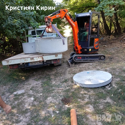 Услуги мини багер 2 тона и Тристранен самосвал!!!, снимка 6 - Индустриална техника - 47806938