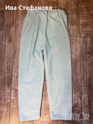 полар поларени меко топъл висока талия ново универсален размер домашно долнище бебешко синьо, снимка 4 - Нощници - 48086022