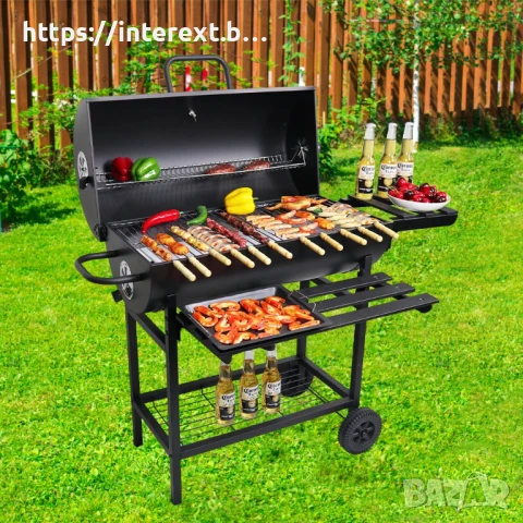 Градинско барбекю на въглища