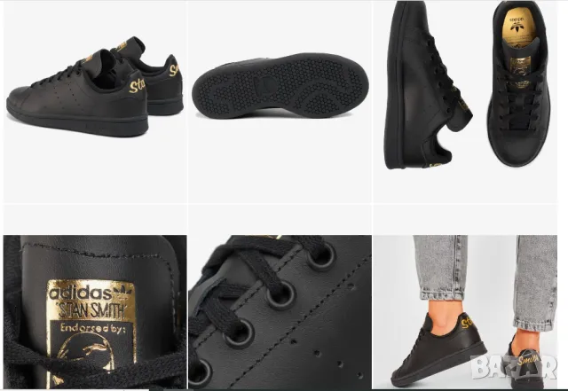 Кецове / маратонки Adidas Stan Smith J  номер 36, снимка 2 - Детски маратонки - 47485443