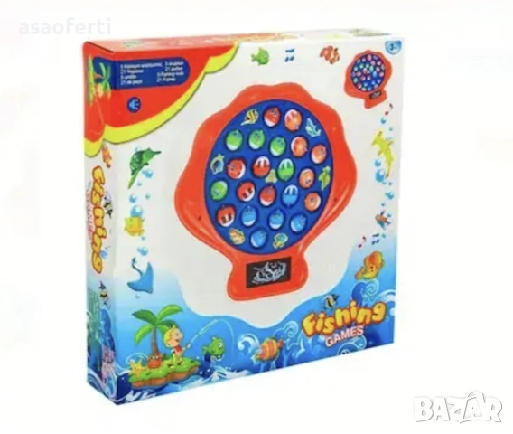 Разбира се! Снимката и линкът показват класическа интерактивна играчка за деца "Риболов" (Fishing Ga