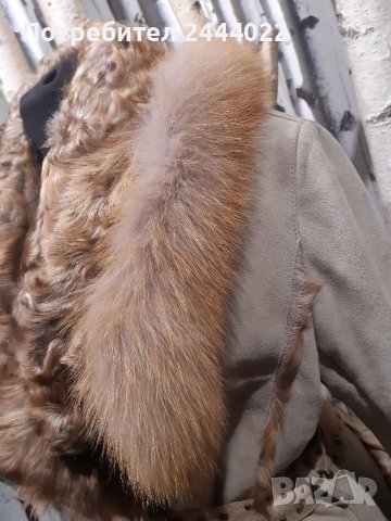Красиво палто от естествена кожа размер 36, снимка 3 - Палта, манта - 38720736