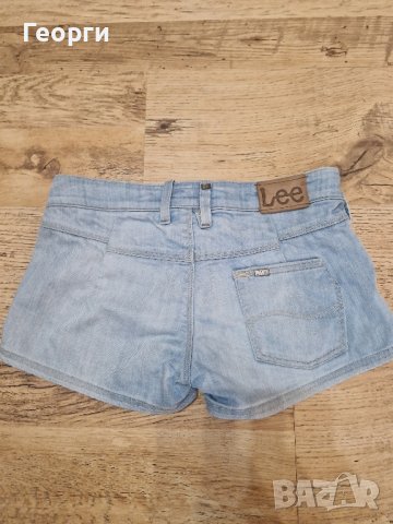 Дамски къси дънки LEE Размер XS, снимка 3 - Дънки - 42453790