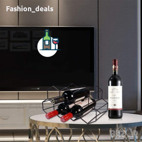 Нова поставка за вино Стойка за съхранение Рафт Организатор бутилки дом, снимка 2 - Други стоки за дома - 39868103