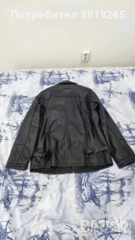 Мъжко кожено яке с права кройка.Внос от Германия, снимка 2 - Якета - 49687291