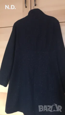 Дамско зимно черно вълнено палто Scarabey, размер М, снимка 3 - Палта, манта - 47961115