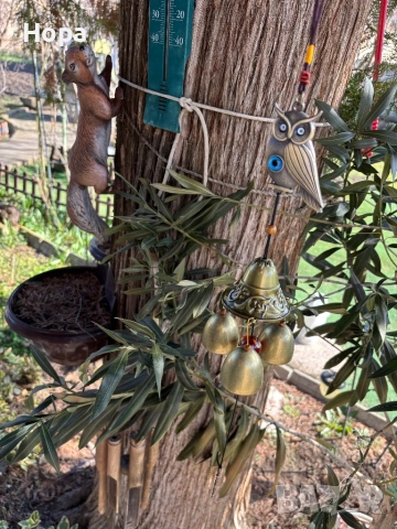 Вятърен звънец от метал Бухал , снимка 10 - Декорация за дома - 35950769