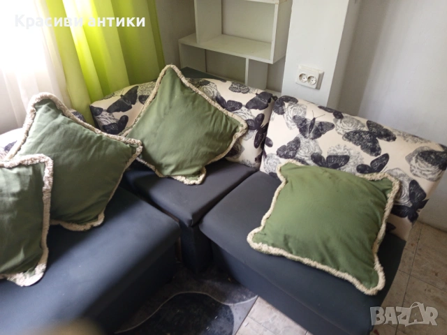 Красив ьглов с подарьк вьзглавници, снимка 9 - Дивани и мека мебел - 53210081