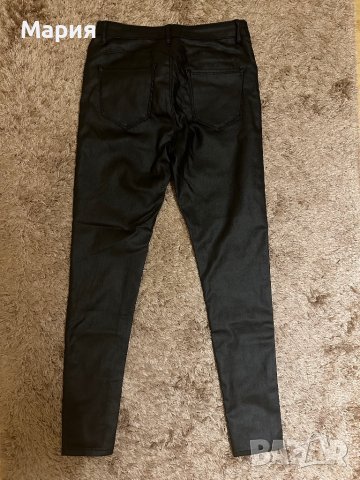 Дамски промазан черен панталон, снимка 7 - Панталони - 42731776