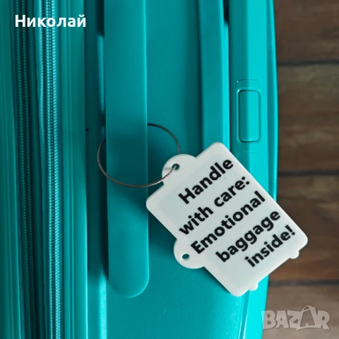 Забавни 3D принтирани етикети за багаж с хартиена вложка за контакти, снимка 6 - Куфари - 50521034