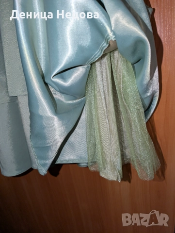 Официална рокля, къса рокля, рокля за сватба, зелена рокля, снимка 4 - Рокли - 52704742