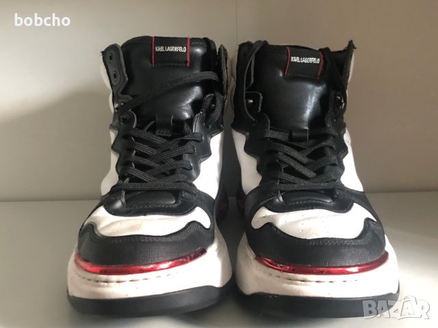 Karl Lagerfeld hi-top sneakers-Отлични, снимка 3 - Маратонки - 41828369