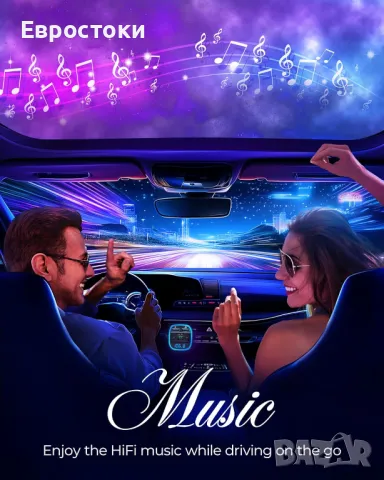 LENCENT Т25 FM трансмитер Автомобилен Bluetooth адаптер, снимка 8 - Аксесоари и консумативи - 47973779