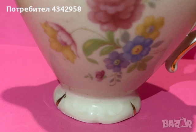 🫖 Винтидж порцеланов млечник .1930-1950 г., снимка 2 - Антикварни и старинни предмети - 53456241