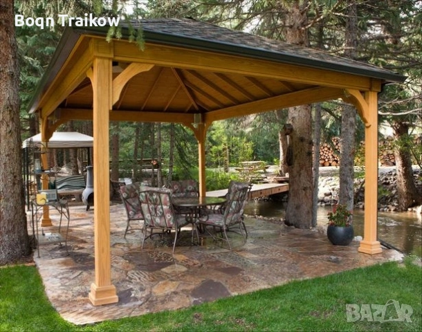 изграждане на навеси и дървени конструкции , снимка 8 - Ремонти на покриви - 53139090