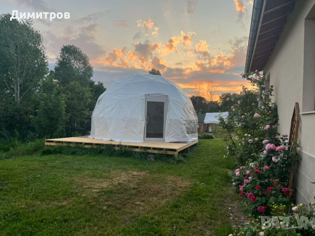 Kуполна къща, палатка, зимна градина, оранжерия, снимка 3 - Други - 53212176
