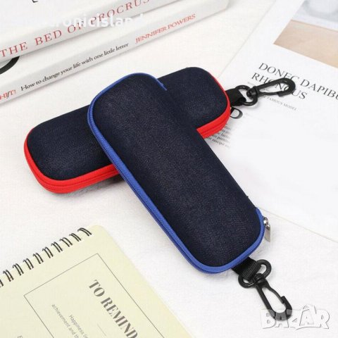 Преносим твърд калъф за диоптрични или слънчеви очила с ремък и карабинер, снимка 8 - Други - 39330793