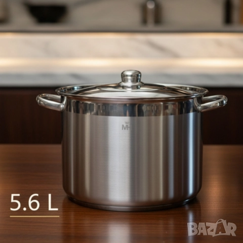 Неръждаема тенджера - MERCURY HAUS COSMO PREMIUM – издържа натоварване, снимка 8 - Други - 51961056