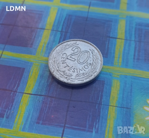 20 Centesimos 1965 Уругвай, снимка 2 - Нумизматика и бонистика - 51792377