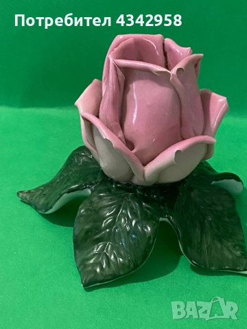 Dresden. 1935-1955г.Порцеланова роза., снимка 2 - Антикварни и старинни предмети - 52492664