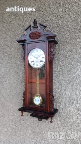 Стенен часовник - REGULATOR - 31 Days - Korea - 1960"г., снимка 7 - Антикварни и старинни предмети - 53411503