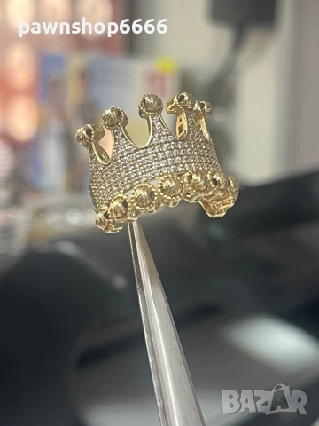 Златен пръстен 14 карата, снимка 7 - Пръстени - 51742901