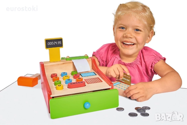 Eichhorn 100003717 Касов апарат 16.5 x 26 x 16 см с четец и скенер за карти, включително виртуални п, снимка 5 - Образователни игри - 52471944