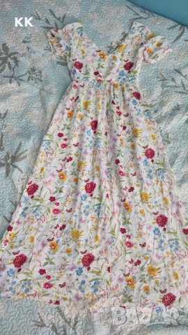 Дълга рокля на цветя, снимка 2 - Рокли - 41902021