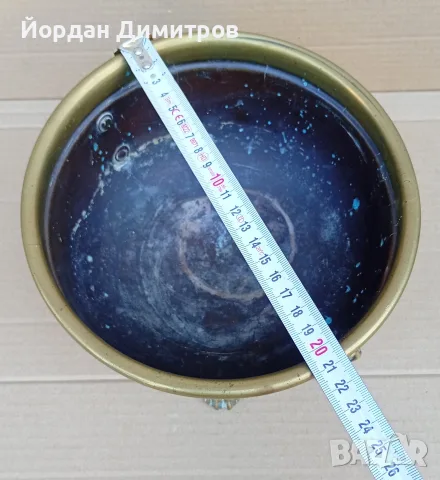 Месингов съд-Англия, снимка 2 - Антикварни и старинни предмети - 56155364